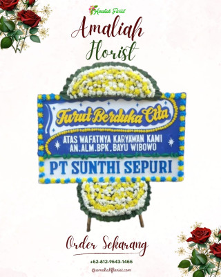 Papan Bunga Duka di Prabumulih