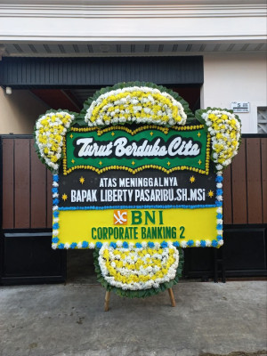 Papan Bunga Duka di Prabumulih