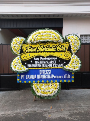 Papan Bunga Duka di Prabumulih
