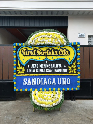 Papan Bunga Duka di Prabumulih