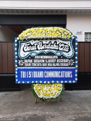 Papan Bunga Duka di Prabumulih